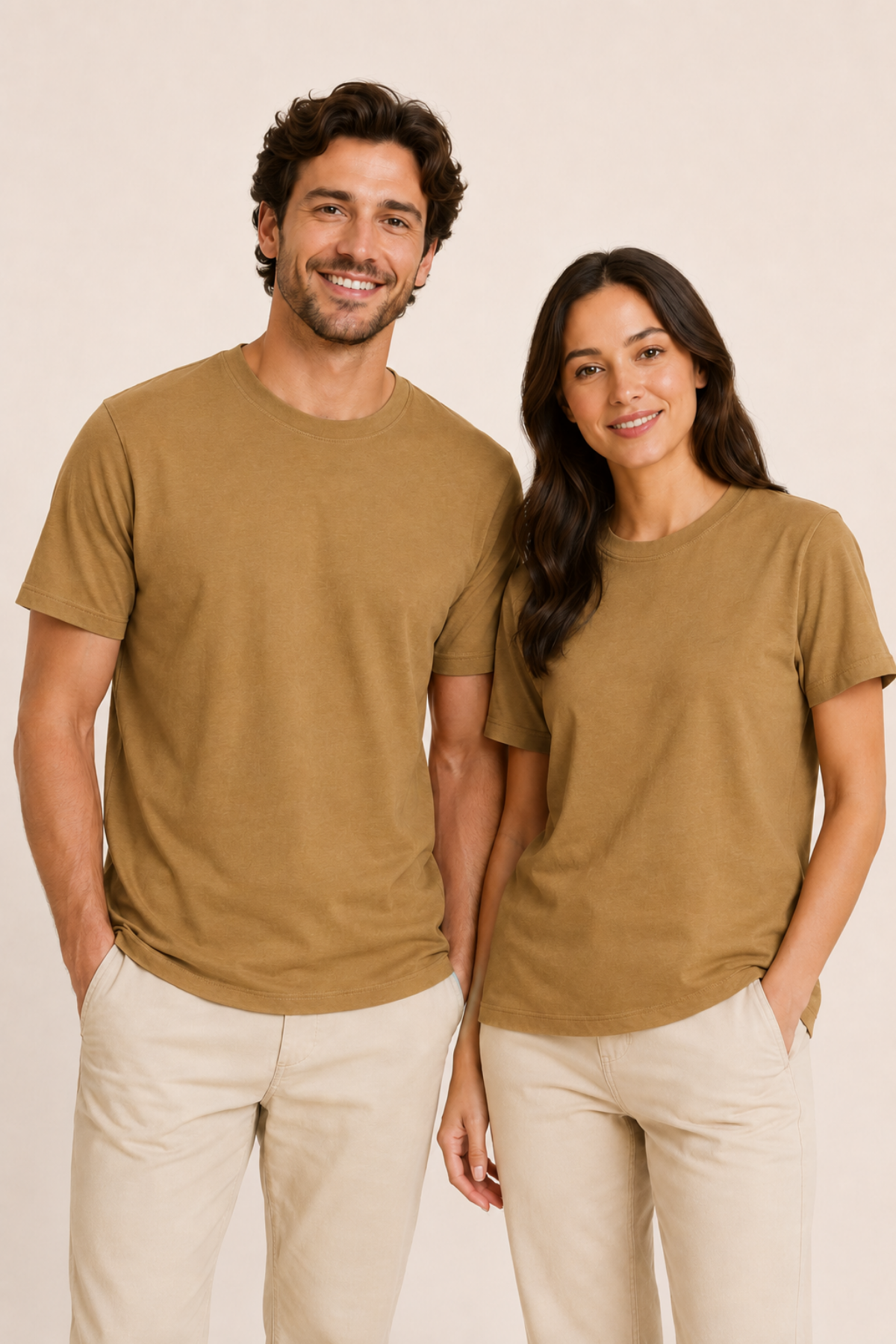 Riva Basic Tişört - Çöl Beji - Görsel 2