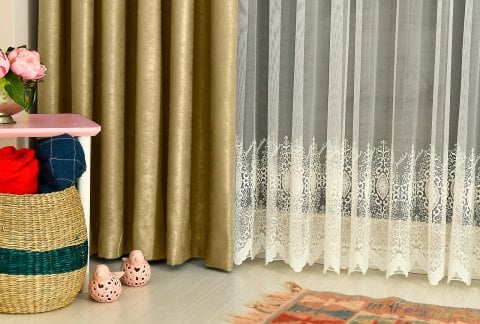 Soft Fon Perde Deve Tüyü