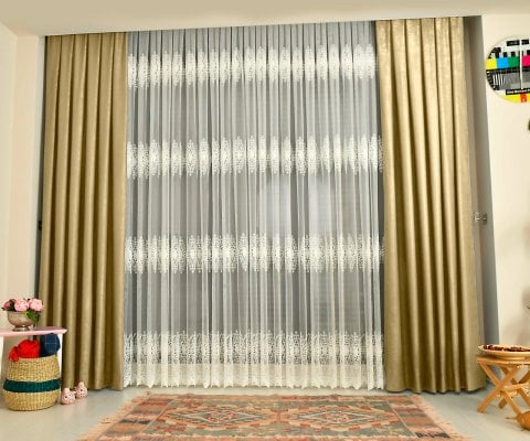 Soft Fon Perde Deve Tüyü