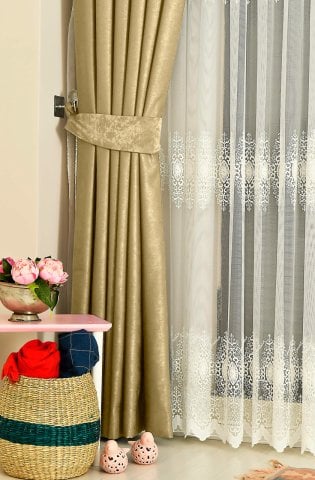 Soft Fon Perde Deve Tüyü