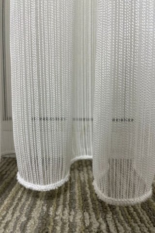 Çizgili Çelik Tül Perde