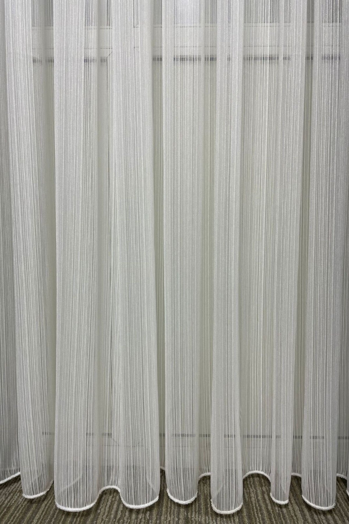 Çizgili Çelik Tül Perde