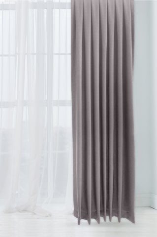 Alaska Keten Fon Perde Açık Gri