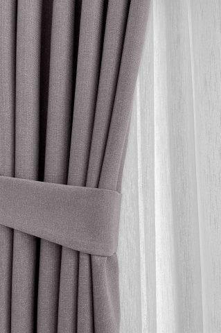 Alaska Keten Fon Perde Açık Gri