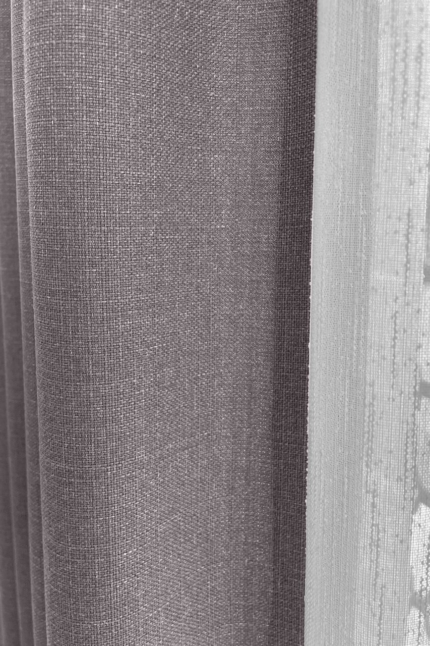 Alaska Keten Fon Perde Açık Gri