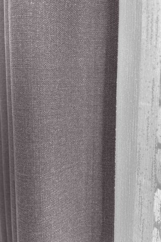 Alaska Keten Fon Perde Açık Gri