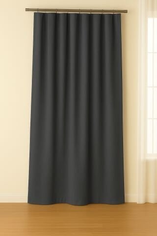 Luna Serisi Kadife Dokulu Fon Perde Gri