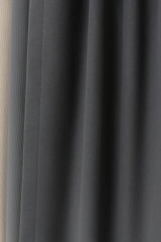 Luna Serisi Kadife Dokulu Fon Perde Gri