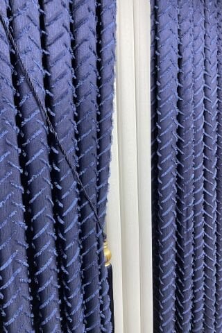 Harmony Serisi Püsküllü Fon Perde - Lacivert