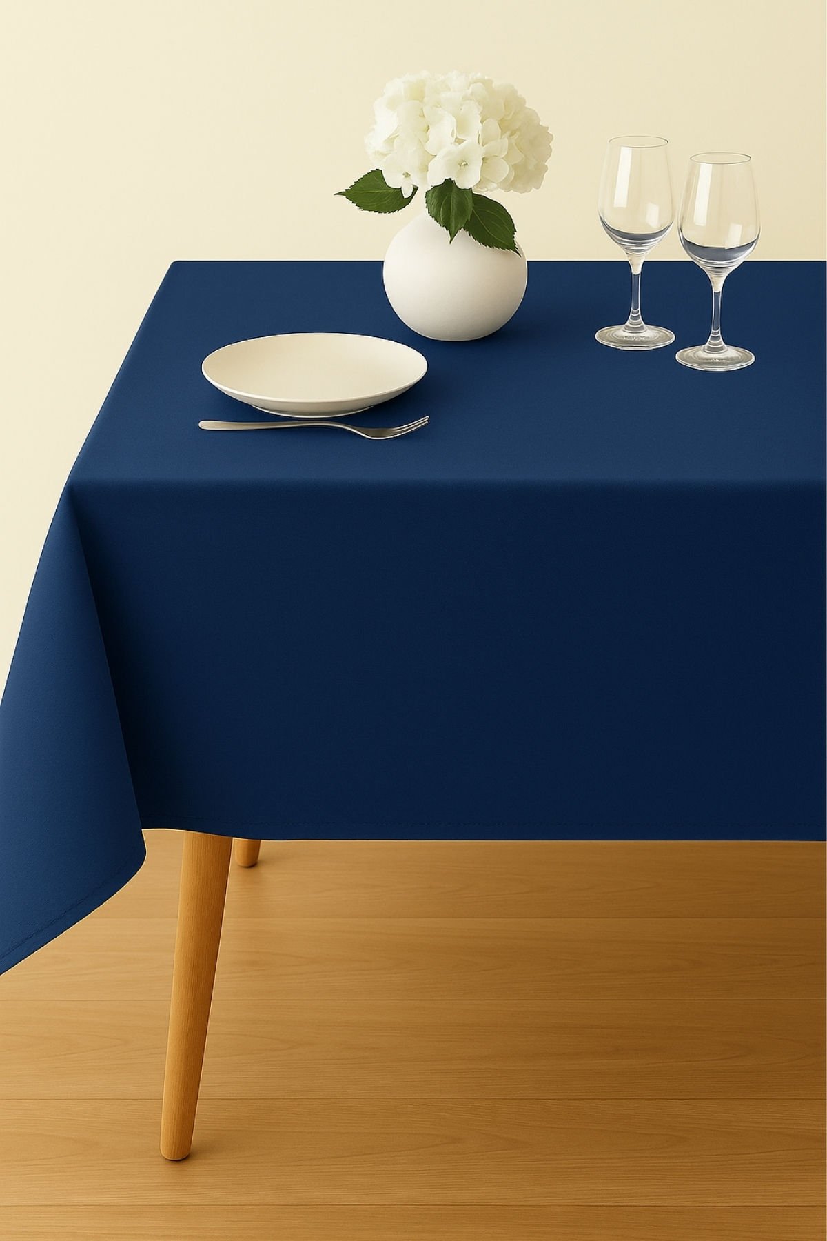 Luna Kadife Dokulu Masa Örtüsü