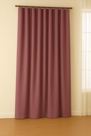 Luna Serisi Kadife Dokulu Fon Perde Gülkurusu