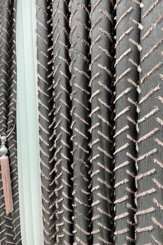 Harmony Serisi Püsküllü Fon Perde - Pudra