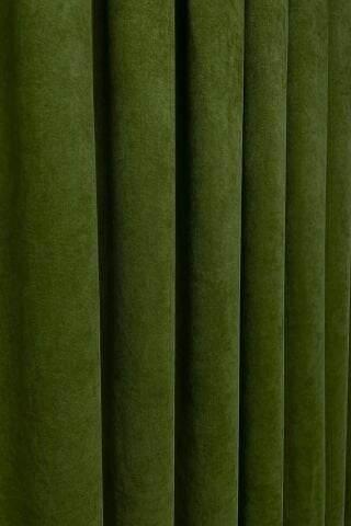 Barcelona Kadife Dokulu Fon Perde Haki Yeşili