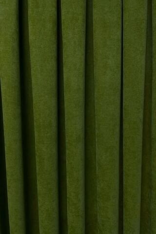 Barcelona Kadife Dokulu Fon Perde Haki Yeşili