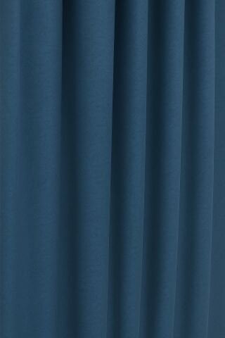 Luna Serisi Kadife Dokulu Fon Perde İndigo