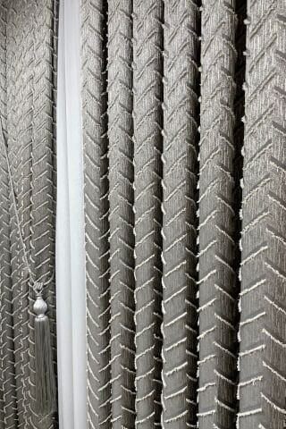 Harmony Serisi Püsküllü Fon Perde - Taş