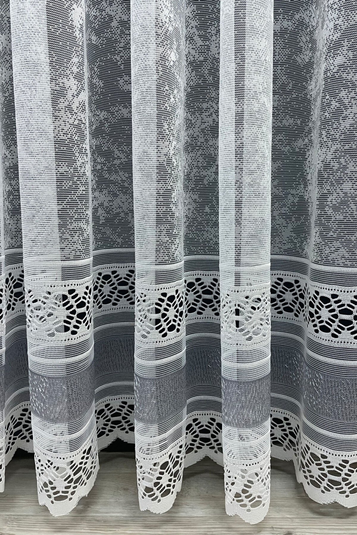 Milas Desenli Tül Perde