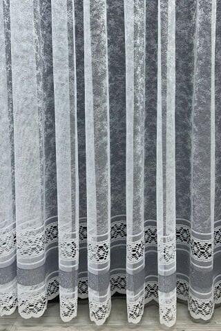 Milas Desenli Tül Perde