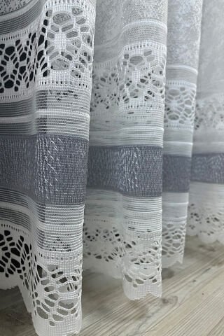 Milas Desenli Tül Perde