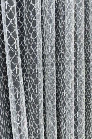Damla Desenli Tül Perde