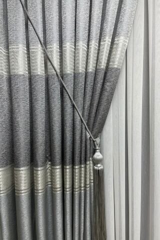 Londra Pano Fon Perde - Açık Gri