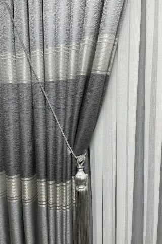 Londra Pano Fon Perde - Açık Gri