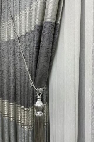 Londra Pano Fon Perde - Açık Gri