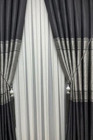 Londra Pano Fon Perde - Antrasit