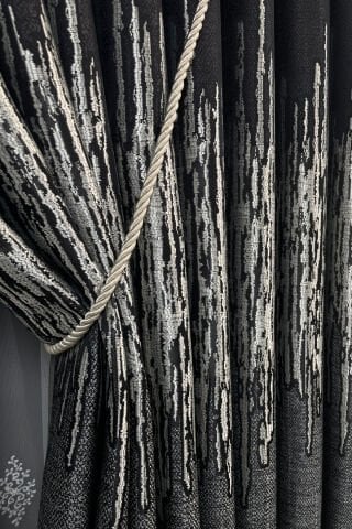 Palermo Pano Fon Perde - Koyu Gri