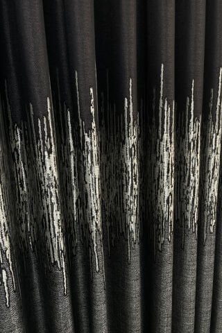 Palermo Pano Fon Perde - Koyu Gri