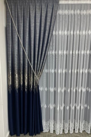 Palermo Pano Fon Perde - Lacivert