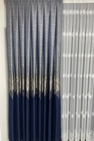 Palermo Pano Fon Perde - Lacivert