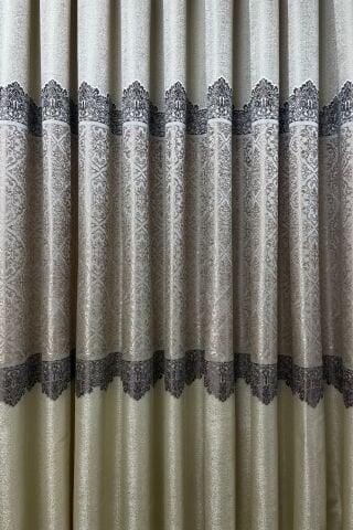 Safir Pano Fon Perde - Bej