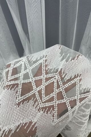 Paris Serpme Desen Tül Perde