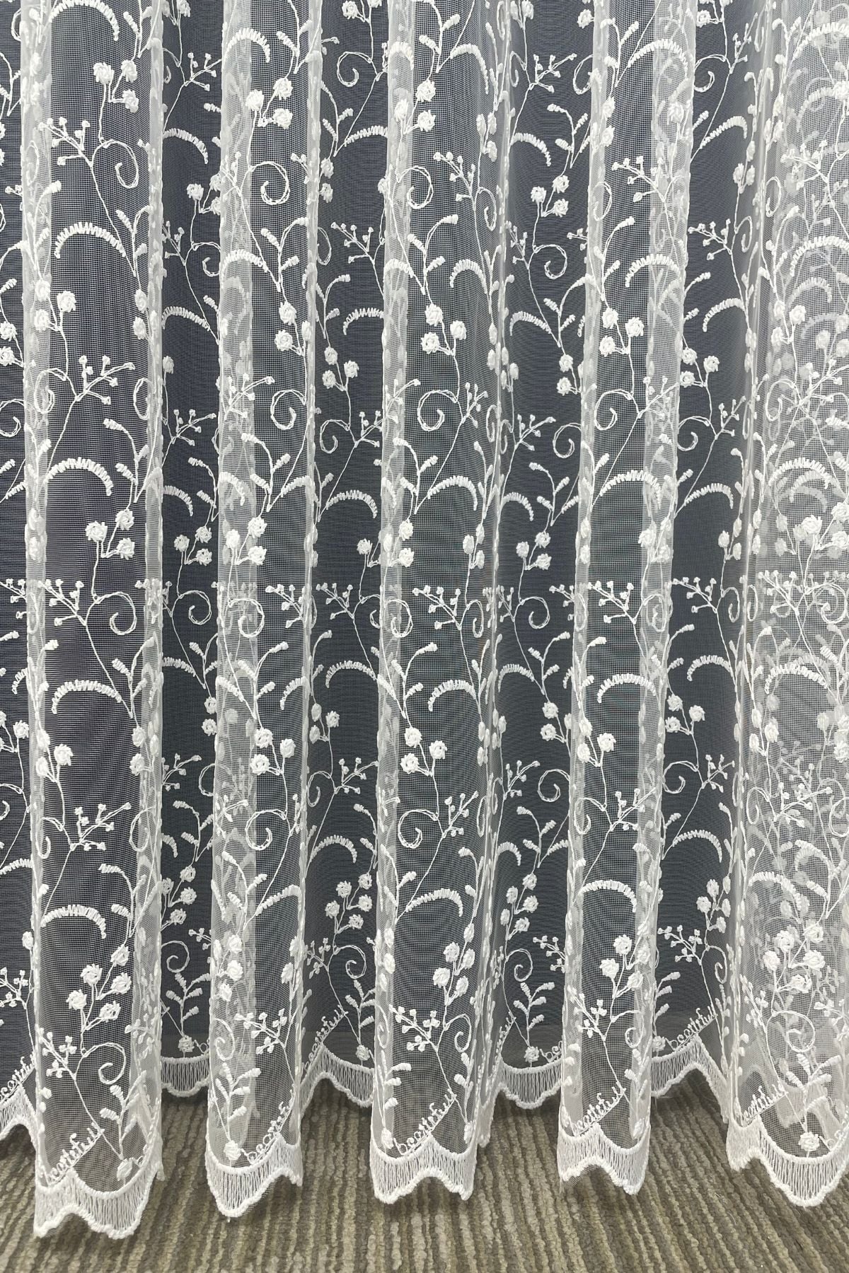 Eko 8049 Desenli Tül Perde