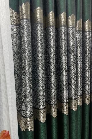 Safir Pano Fon Perde - Yeşil