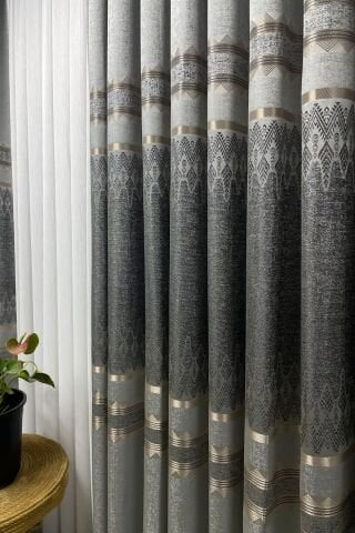 Venedik Pano Fon Perde - Açık Gri