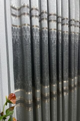 Venedik Pano Fon Perde - Açık Gri