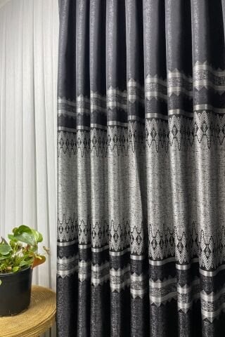 Venedik Pano Fon Perde - Antrasit