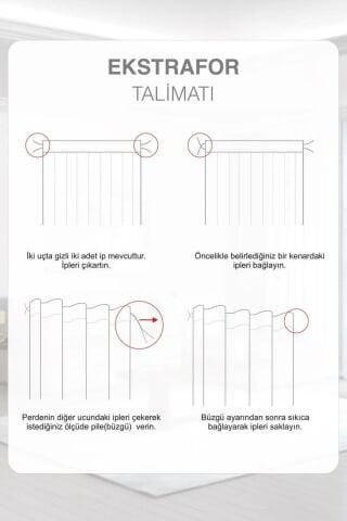 Eko 8047 Desenli Tül Perde