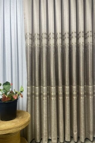 Venedik Pano Fon Perde - Bej