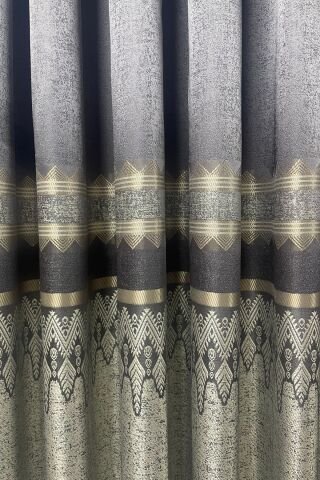 Venedik Pano Fon Perde - Kahverengi