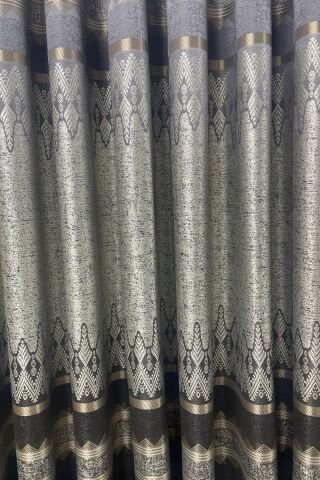 Venedik Pano Fon Perde - Kahverengi