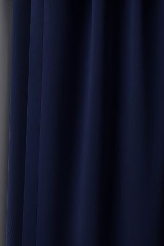 Luna Serisi Kadife Dokulu Fon Perde Lacivert