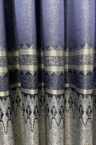 Venedik Pano Fon Perde - Lacivert