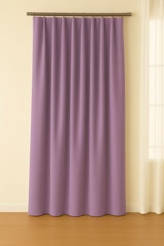 Luna Serisi Kadife Dokulu Fon Perde Lila