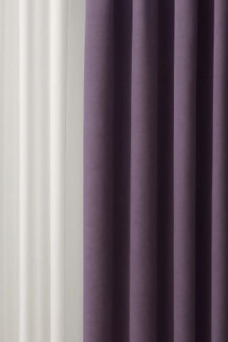 Barcelona Kadife Dokulu Fon Perde Lila