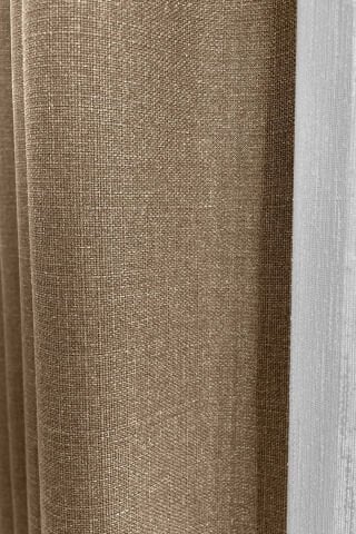 Nova Serisi Keten Fon Perde Bej