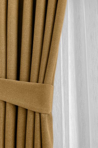 Alaska Keten Fon Perde Deve Tüyü