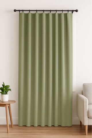 Nova Serisi Keten Fon Perde Çağla